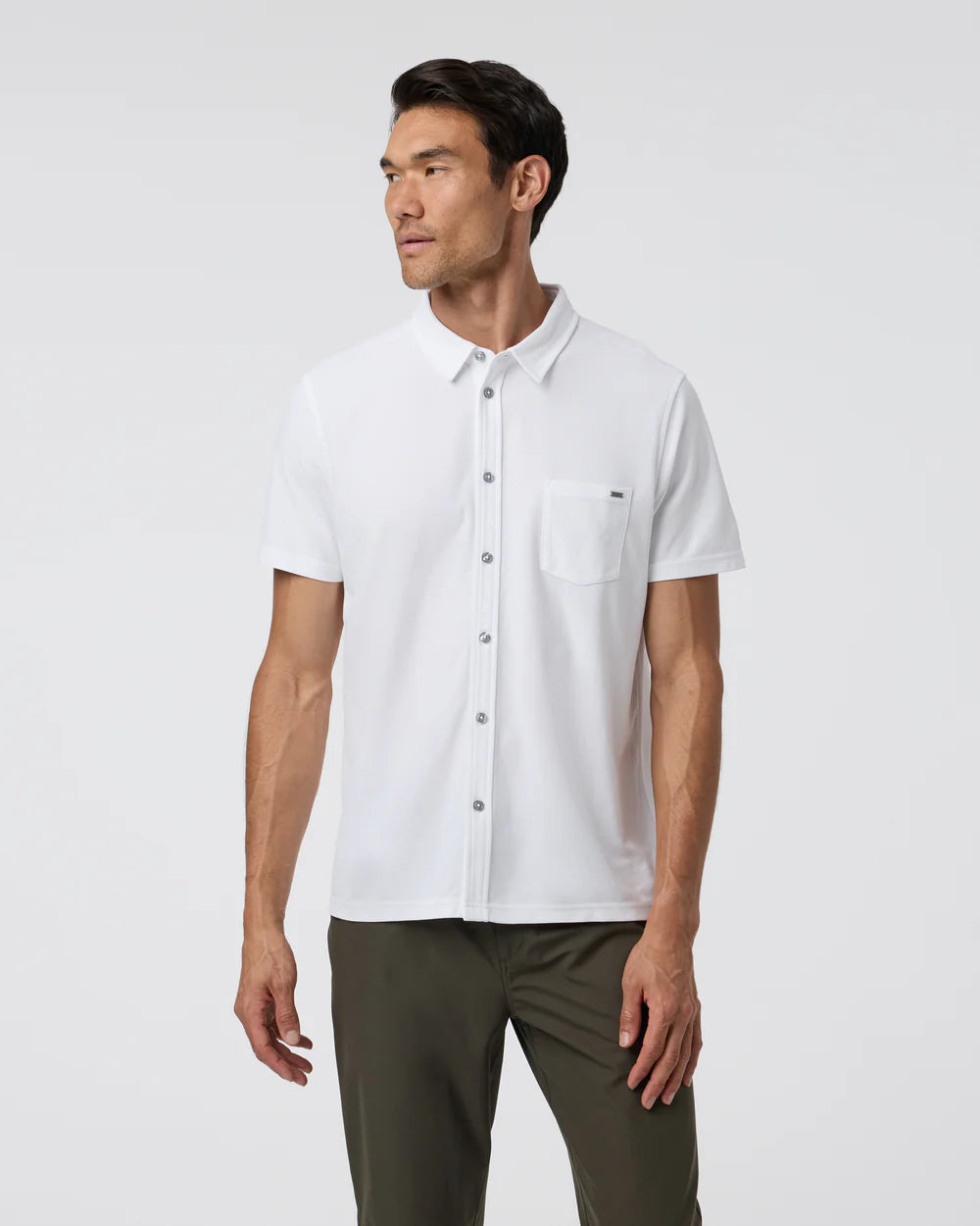 Short Sleeve Ace Button Down