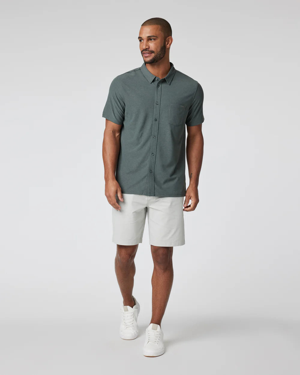 Short-Sleeve Ace Button Down