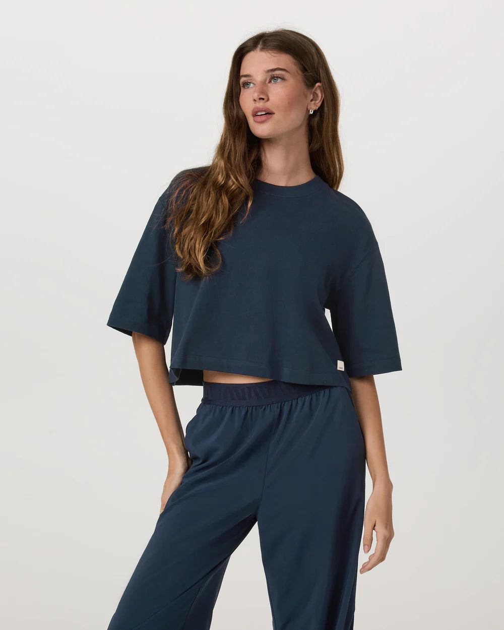 Short Sleeve Heavyweight Crop Cotton Tee