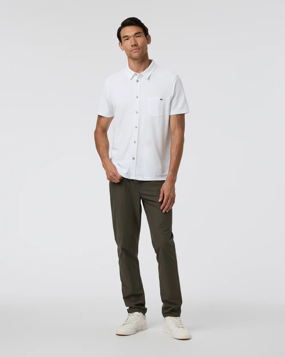 Short Sleeve Ace Button Down