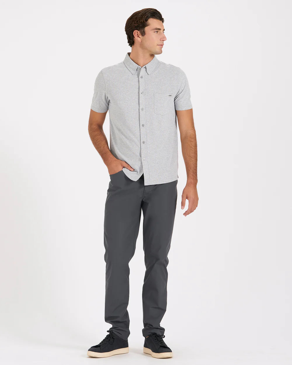 Short Sleeve Ace Button Down