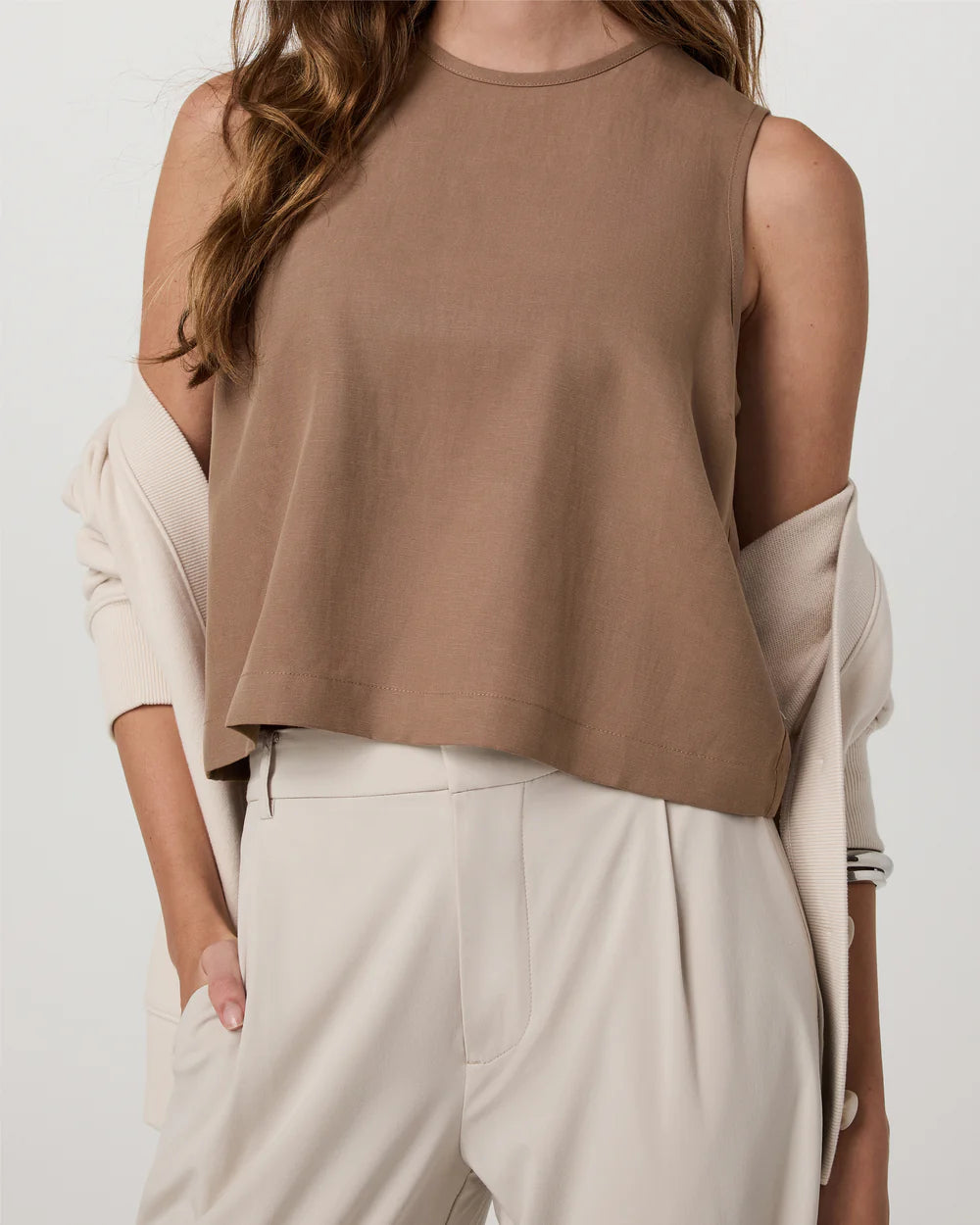 Trestles Twill Crop Tank