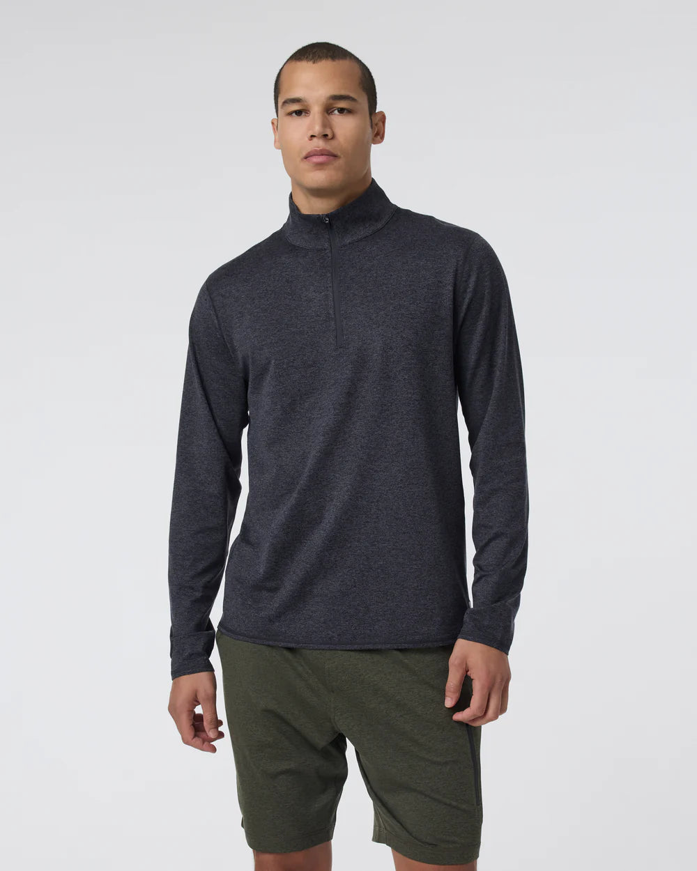 Ponto Half Zip Mock Neck