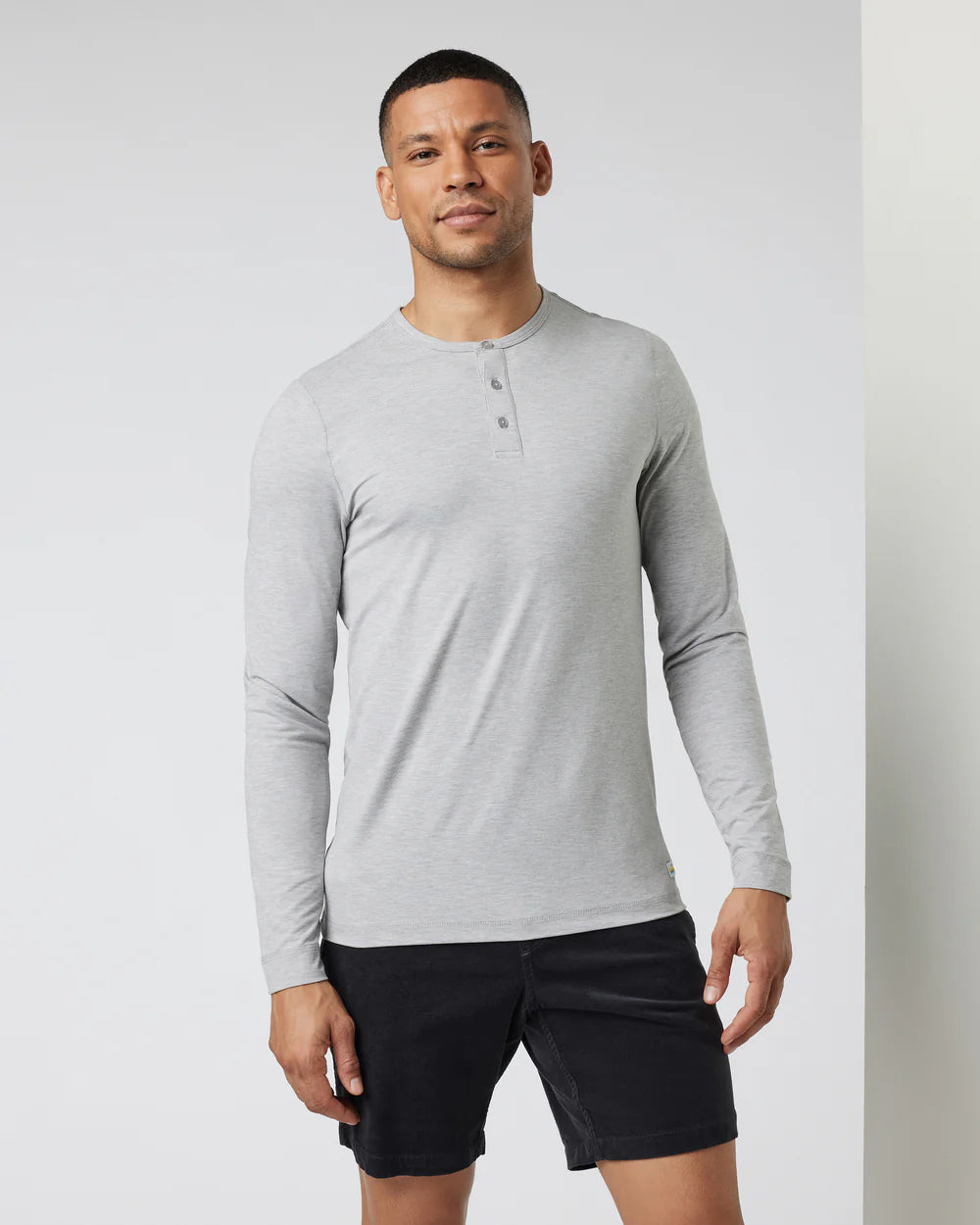 Long-Sleeve Ease Performance Henley