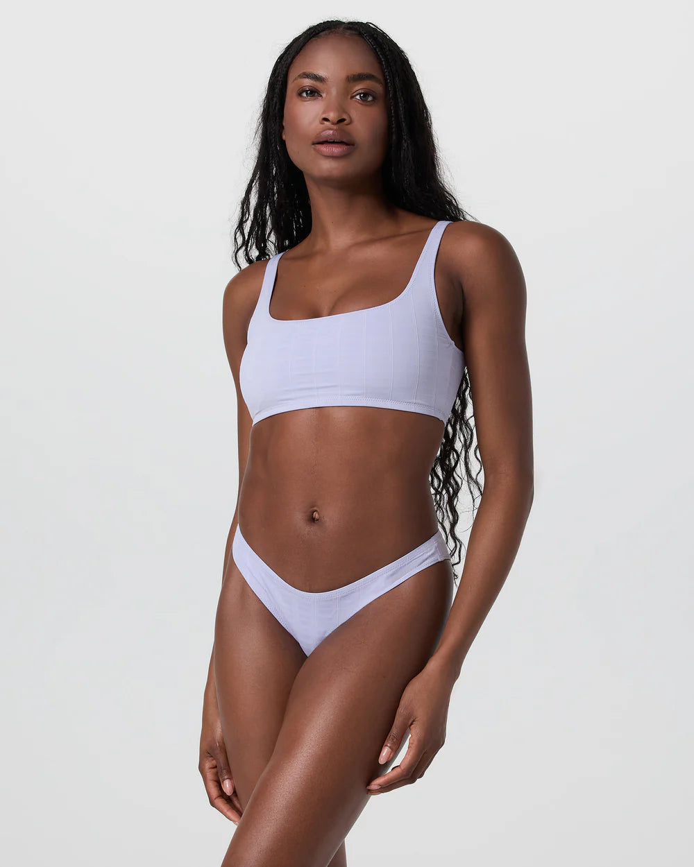 Encinitas Plaid Bikini Top