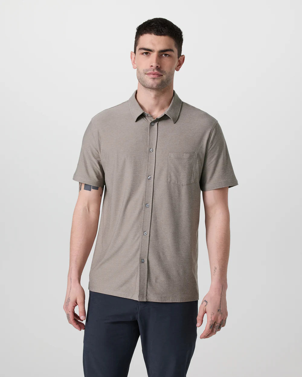 Short Sleeve Strato Button Down