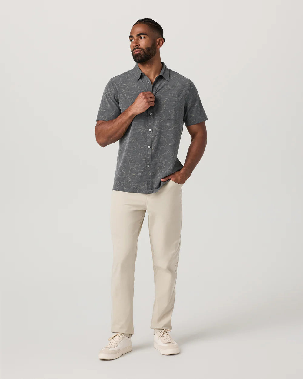 Short Sleeve Bridge Button Down