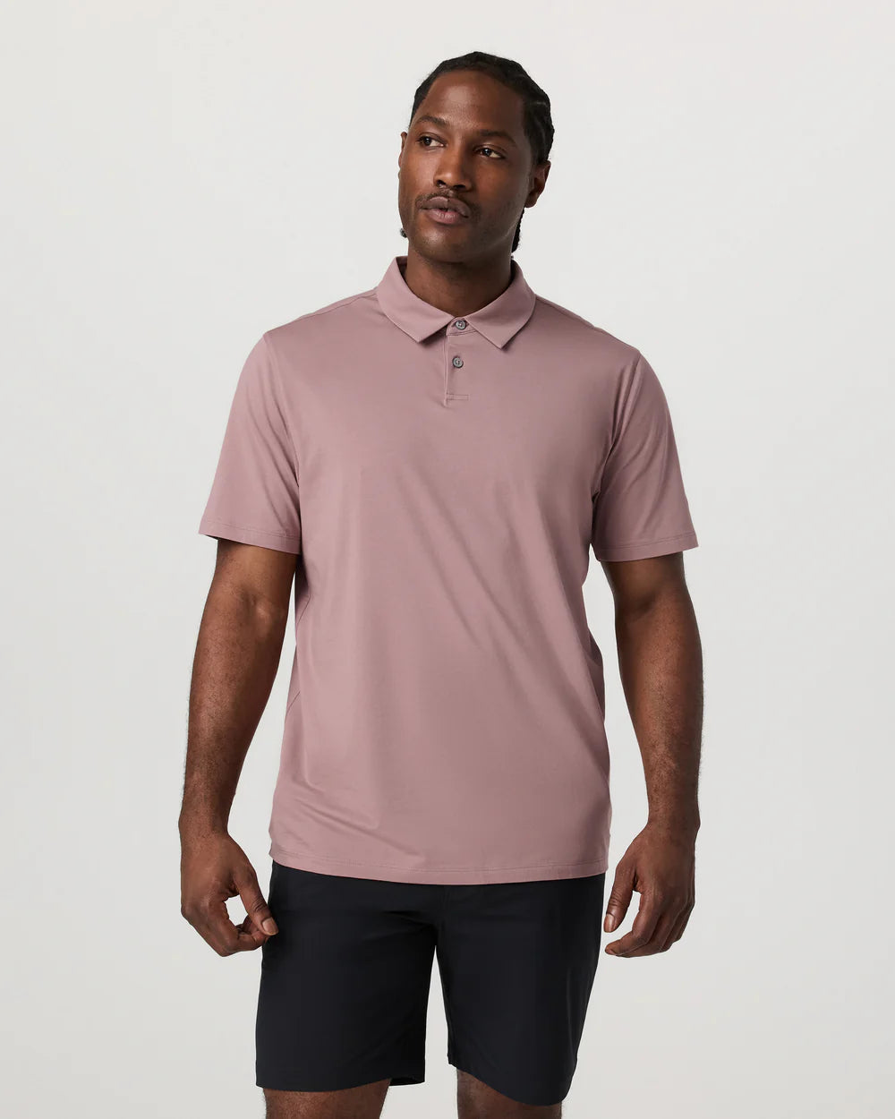 Short Sleeve Feather Polo