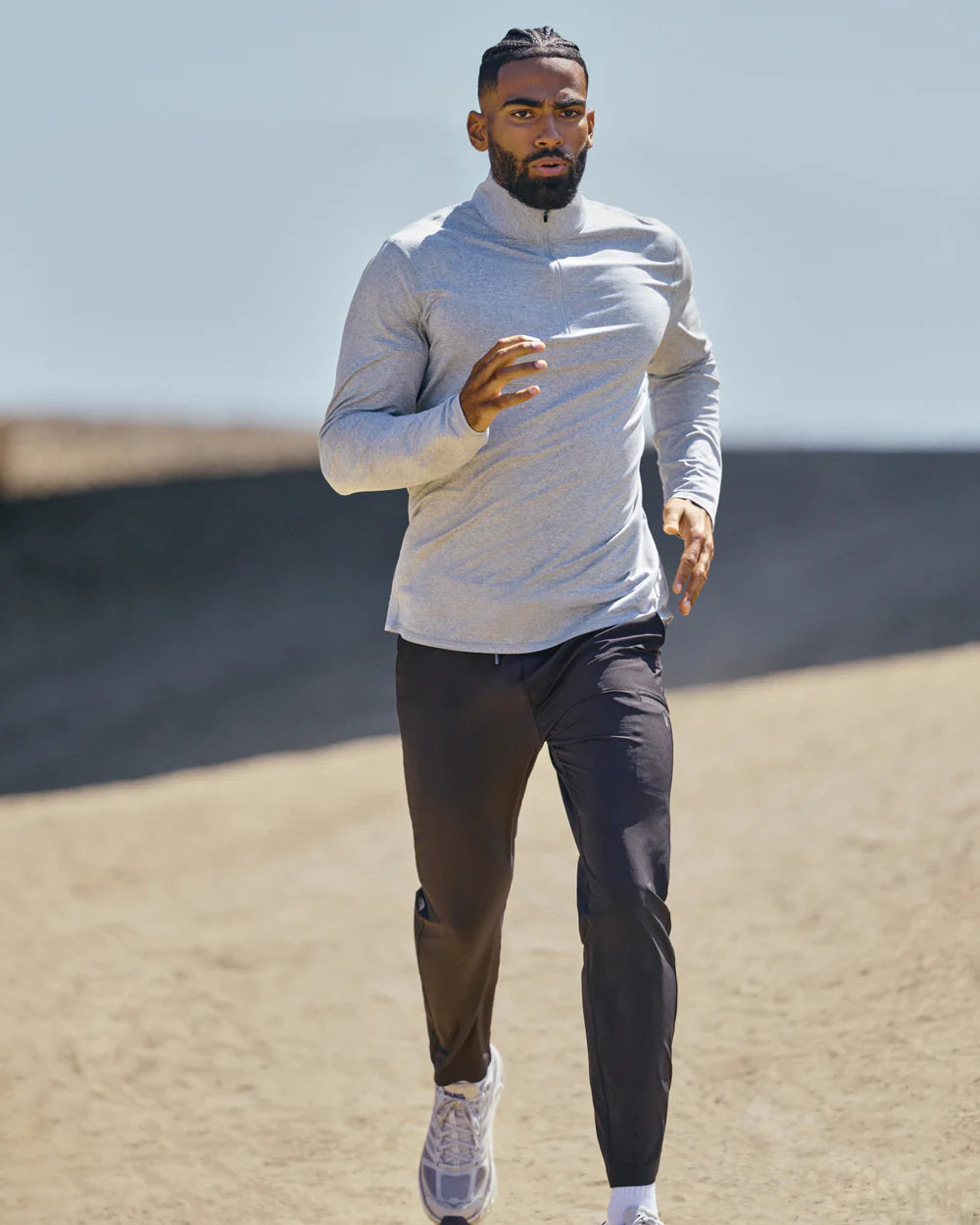 Ponto Half Zip Mock Neck