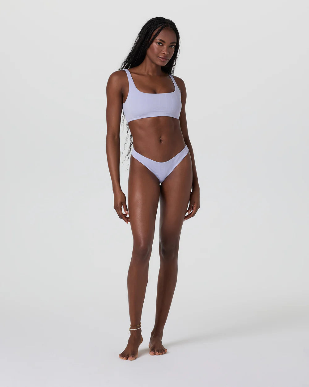 Encinitas Plaid Bikini Top