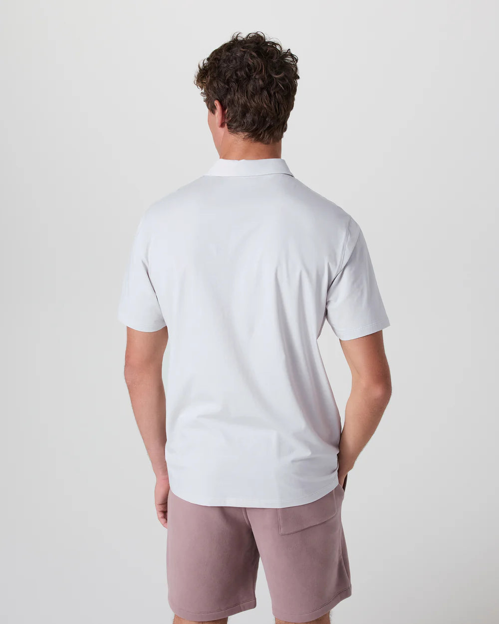 Short Sleeve Feather Polo