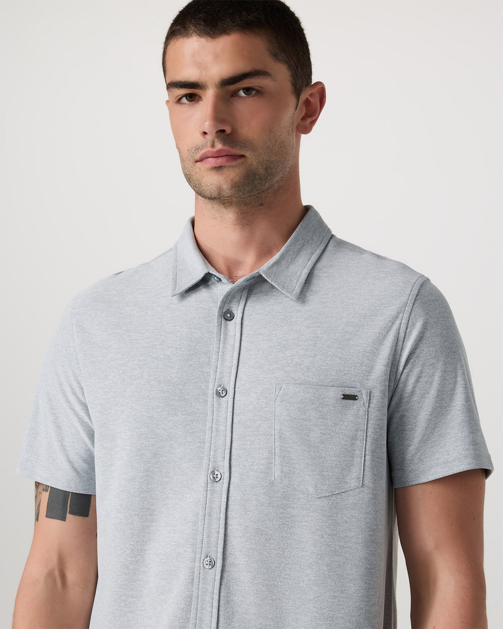 Short Sleeve Ace Button Down