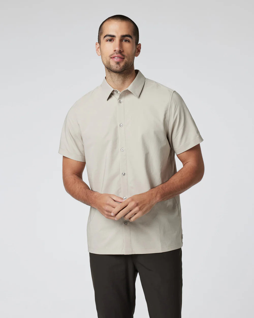 Short Sleeve Manhattan Button Down