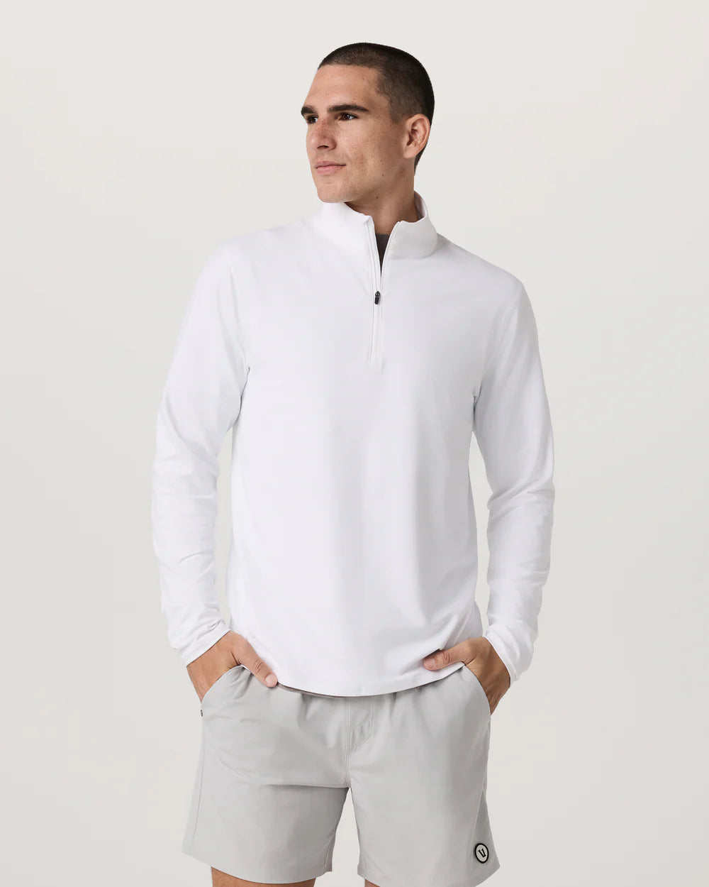 Ponto Half Zip Mock Neck
