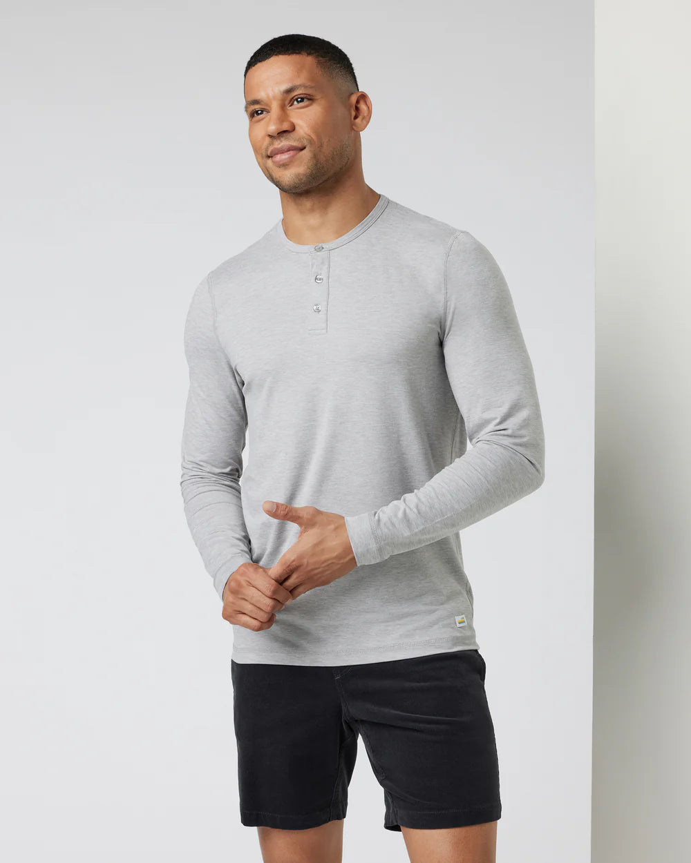 Long-Sleeve Ease Performance Henley