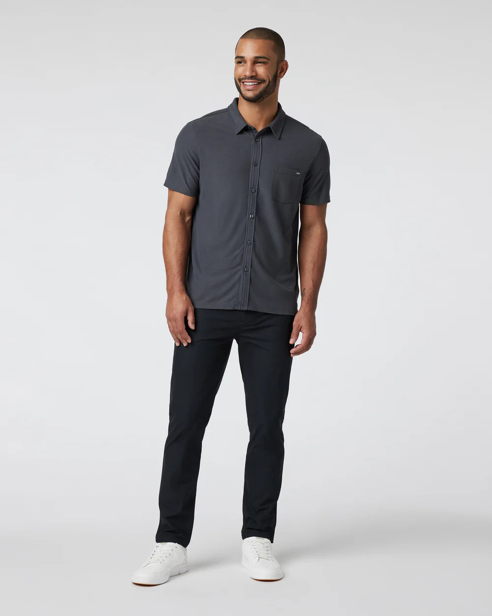 Short Sleeve Ace Button Down