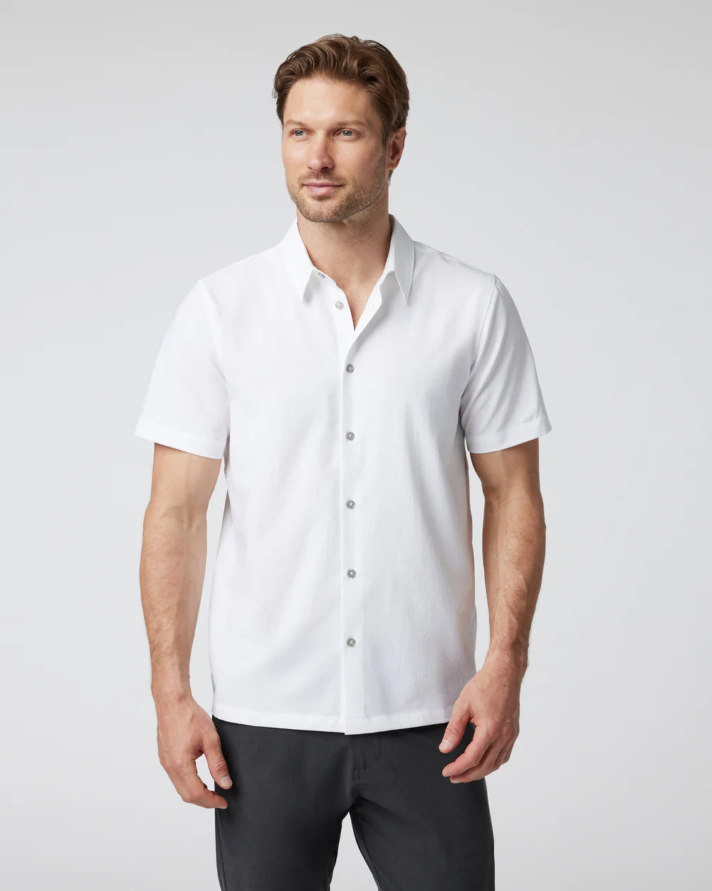 Short Sleeve Manhattan Button Down